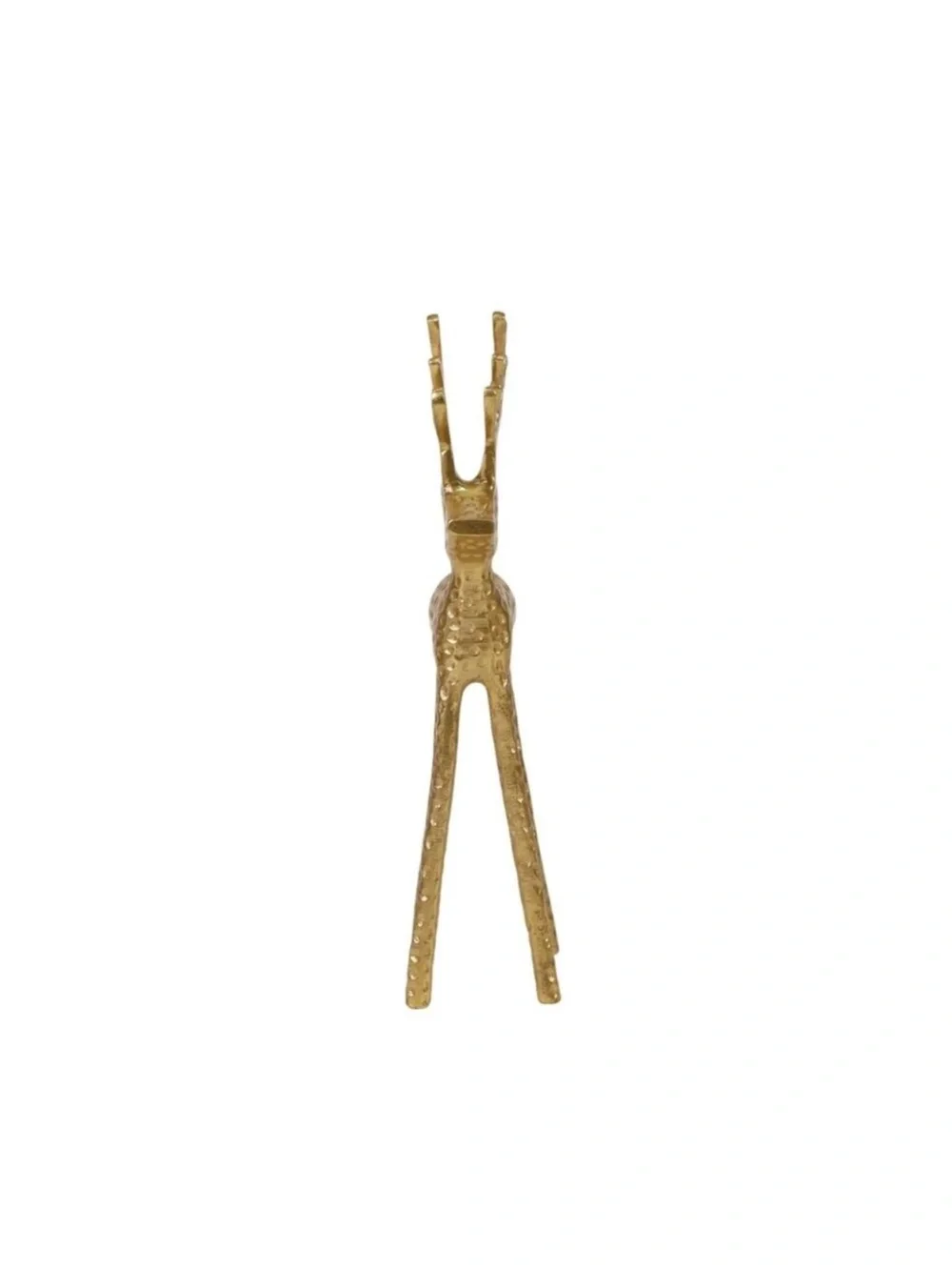 NEW! Gold Metallic Christmas Deer Tabletop Decor Holiday Reindeer 13” Walmart